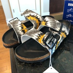 Birkenstocks in Tie Dye Gray